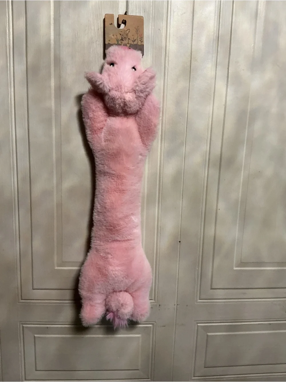 Brand New Pally Paw Long Body Pig Dog Toy Clinker & Squeaker 20”